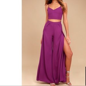 Lulus’ magenta two piece set - sold out on website